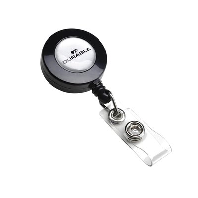 Enrouleur Durable 8152 avec bouton-pression 800mm anthracite