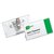 Acrylbadge Durable met combiklem 40x75mm