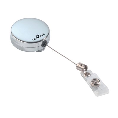 Enrouleur Durable 8225 avec bouton-pression 800mm chrome