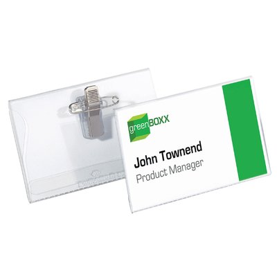 Badge Durable 8101 met combiklem 54x90mm