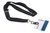 Textielkoord Durable 8187 met card fix zwart