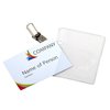 Badge Europel avec bande + pince 90x60mm Photo