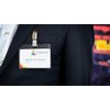 Badge Europel avec bande + pince 90x60mm Photo