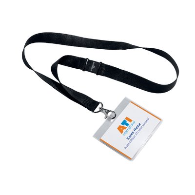 Porte-badge Durable 8600 fermé 60x90mm + cordon textile