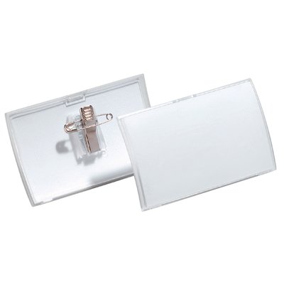 Badge Durable 8214 Click Fold avec pince combi 54x90mm