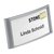 Badge Durable 8542 classic avec aimant 34x74mm gris argenté