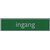 Infobord pictogram ingang 165x44mm