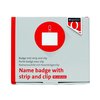 Badge Quantore met clip 60x90mm foto