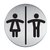 Infobord pictogram Durable 4920 toileten D/H rond 83mm