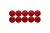 Magneet MAUL Solid 38mm 2500gr rood 10 stuks