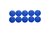 Magneet MAUL Solid 38mm 2500gr blauw 10 stuks