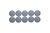 Magneet MAUL Solid 38mm 2500gr grijs 10 stuks