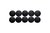 Magneet MAUL Solid 38mm 2500gr zwart 10 stuks