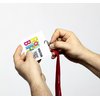 Badge Durable bezoekers 97x86mm 100 stuks foto