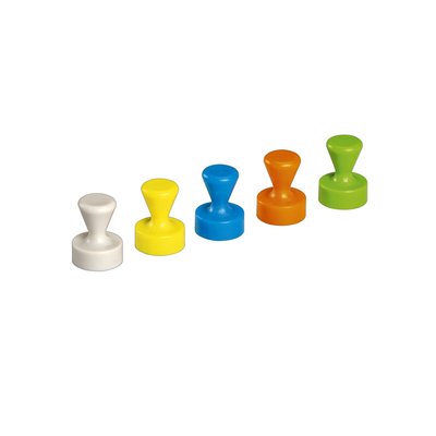 Magneet MAUL Neodymium kegel 12mm 1.5kg assorti 10 stuks