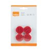 Aimant Nobo 30mm rouge 4 pièces Photo
