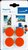 Magneet Legamaster 30mm 850gr rood 4 stuks