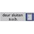 Infobord pictogram deur sluiten 165x44mm