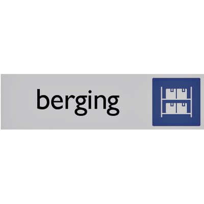 Plaque d'information pictogramme 'Berging' 165x44mm