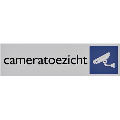Infobord pictogram cameratoezicht 165x44mm