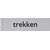 Infobord pictogram trekken 165x44mm