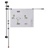 Support mural Hebel avec 2 bras pivotants 1,32m gris Photo