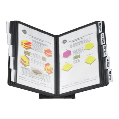 Support de bureau Durable Vario avec 10 pochettes A4 noir