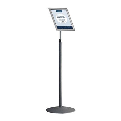 Support info Europel télescopique inclus cadre clipsable A4 25mm