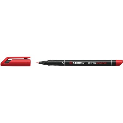 Feutre STABILO OHpen permanent 841/40 ogive Super Fin rouge