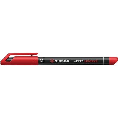 Viltstift STABILO OHpen 843/40 permanent rond medium rood