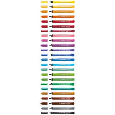 Feutre STABILO Cappi 168/24 Medium assorti étui 24 pièces