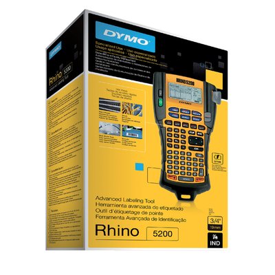 Labelprinter Dymo Rhino 5200 industrieel abc 19mm geel