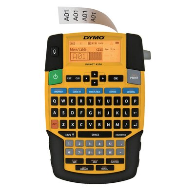 Labelprinter Dymo Rhino 4200 industrieel qwerty 19mm geel