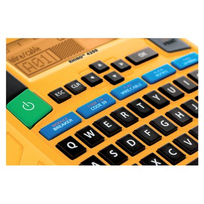 Labelprinter Dymo Rhino 4200 industrieel qwerty 19mm geel