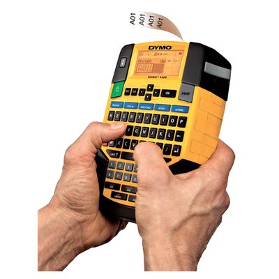 Labelprinter Dymo Rhino 4200 industrieel azerty 19mm geel