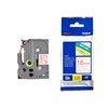 Labeltape Brother P-touch TZe-242 standaard 18mm rood op wit foto