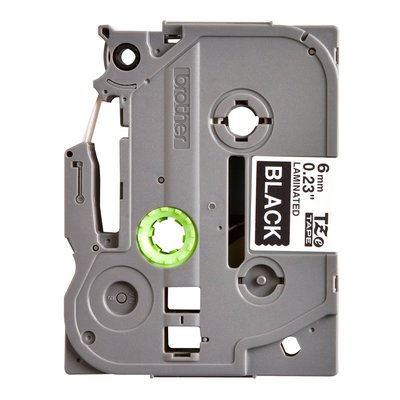 Labeltape Brother P-touch TZe-315 standaard 6mm wit op zwart