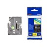 Labeltape Brother P-touch TZe-315 standaard 6mm wit op zwart foto