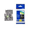 Ruban de lettrage Brother P-Touch TZe-345 standard 18mm blanc sur noir Photo