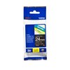 Labeltape Brother P-touch TZe-355 standaard 24mm wit op zwart foto