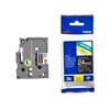 Labeltape Brother P-touch TZe-355 standaard 24mm wit op zwart foto
