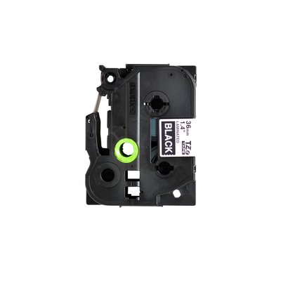 Ruban de lettrage Brother P-Touch TZe-365 standard 36mm blanc sur noir