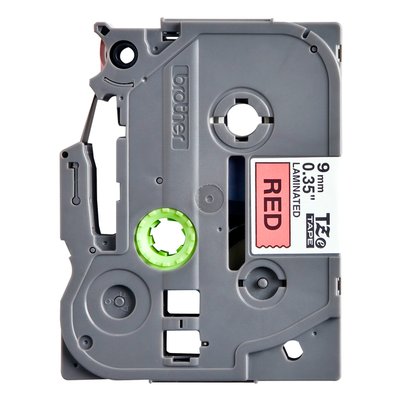 Ruban de lettrage Brother P-touch TZe-421 standard 9mm noir sur rouge