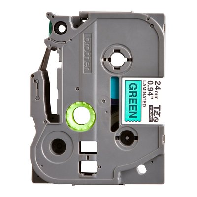 Ruban de lettrage Brother P-Touch TZe-751 standard 24mm noir sur vert