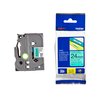 Ruban de lettrage Brother P-Touch TZe-751 standard 24mm noir sur vert Photo