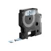 Labeltape Dymo LabelManager D1 polyester 12mm zwart op transparant foto
