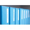 Labeltape Dymo LabelManager D1 polyester 12mm blauw op wit foto