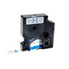 Labeltape Dymo LabelManager D1 polyester 12mm blauw op wit foto
