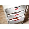 Labeltape Dymo LabelManager D1 polyester 12mm zwart op rood foto