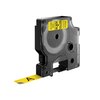 Labeltape Dymo LabelManager D1 polyester 12mm zwart op geel foto